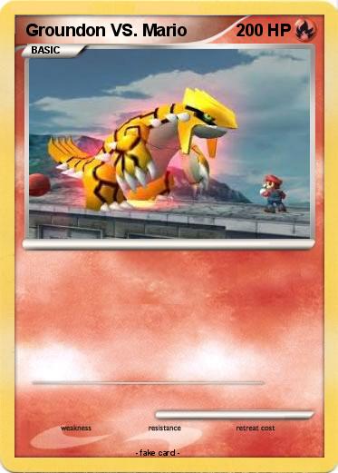 Pokemon Groundon VS. Mario