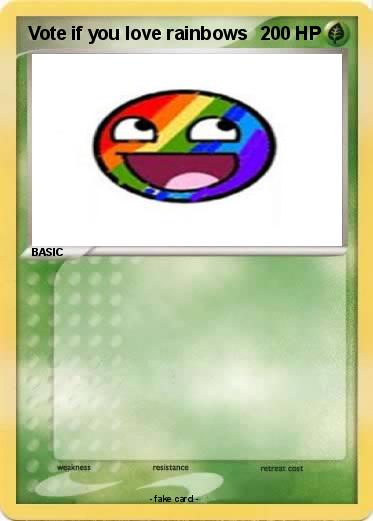 Pokemon Vote if you love rainbows