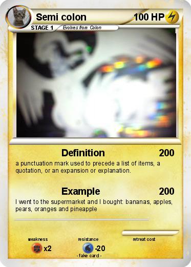 Pokemon Semi colon