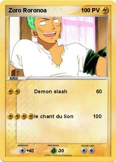 Pokemon Zoro Roronoa