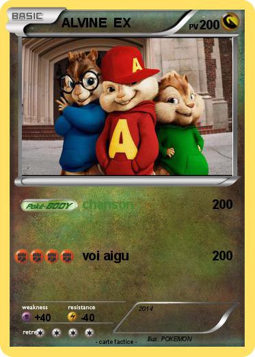 Pokemon ALVINE  EX