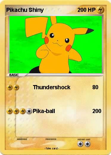 Pokemon Pikachu Shiny
