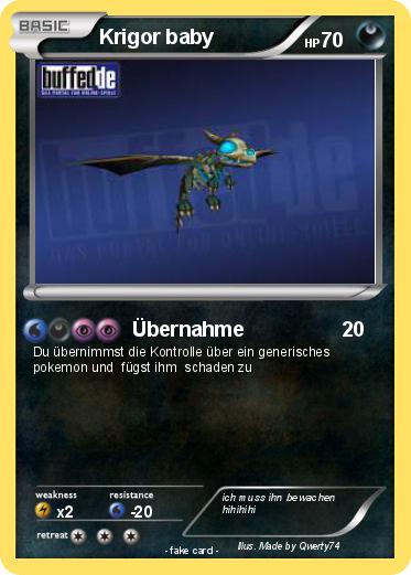 Pokemon Krigor baby