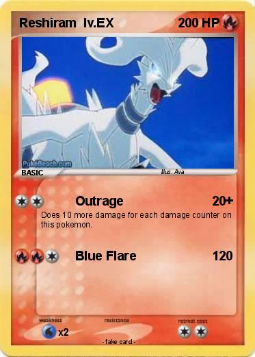 Pokemon Reshiram  lv.EX