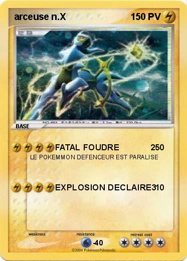 Pokemon arceuse n.X