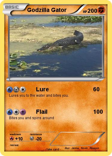 Pokemon Godzilla Gator