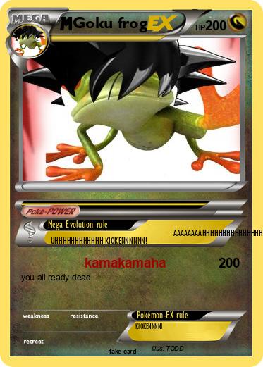 Pokemon Goku frog