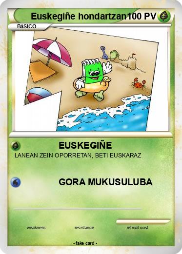 Pokemon Euskegiñe hondartzan