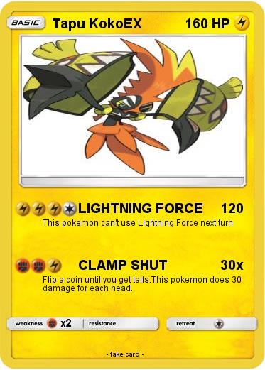 Pokemon Tapu KokoEX