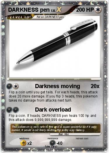 Pokemon DARKNESS pen