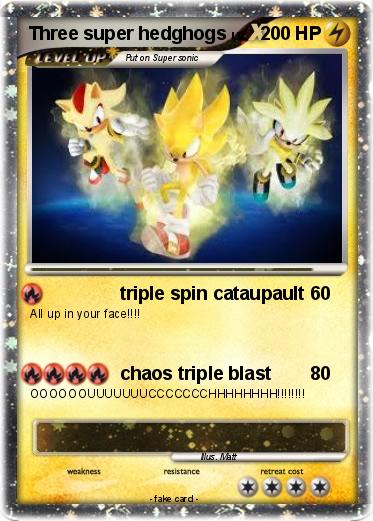 Pokemon Three super hedghogs
