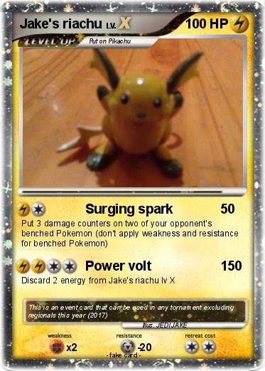 Pokemon Jake's riachu
