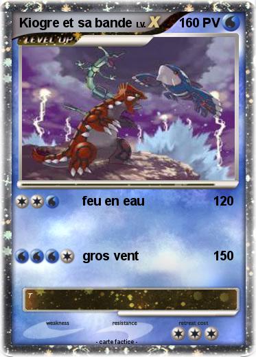 Pokemon Kiogre et sa bande