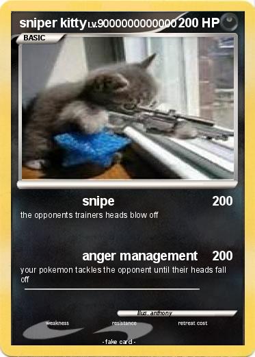 Pokemon sniper kitty