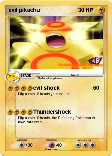 Pokemon evil pikachu