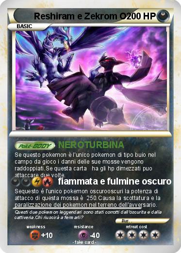 Pokemon Reshiram e Zekrom O