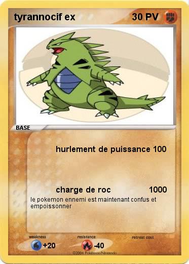 Pokemon tyrannocif ex