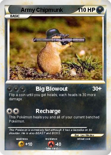 Pokemon Army Chipmunk