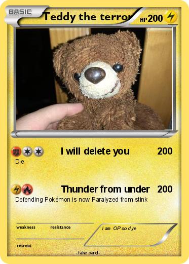 Pokemon Teddy the terror
