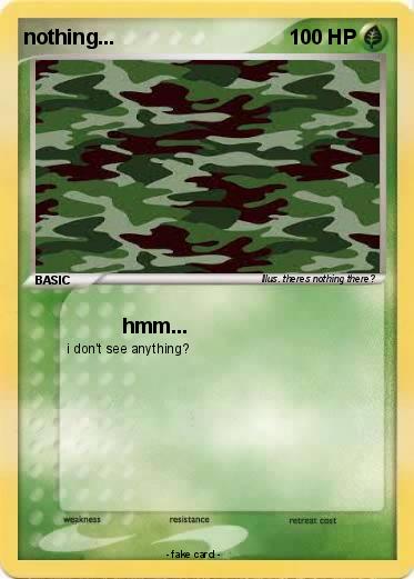 Pokemon nothing...