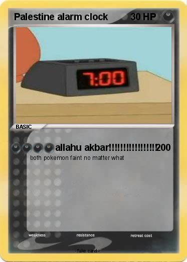 Pokemon Palestine alarm clock