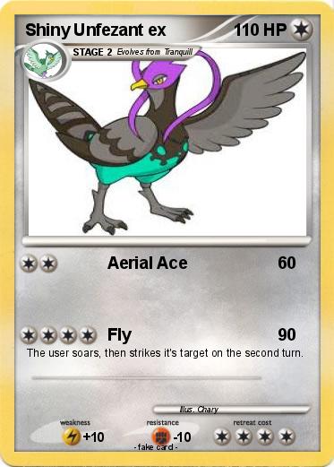 Pokemon Shiny Unfezant ex
