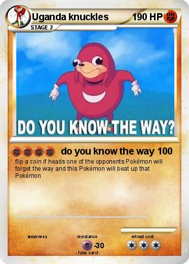 Pokemon Uganda knuckles