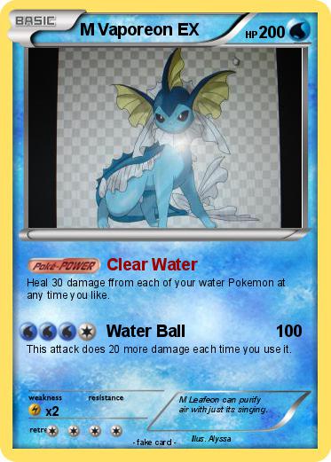 Pokemon M Vaporeon EX