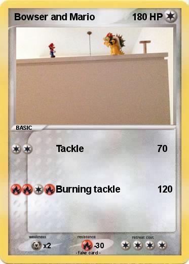 Pokemon Bowser and Mario