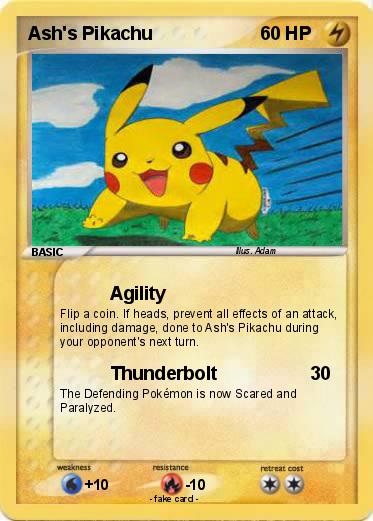 Pokemon Ash's Pikachu