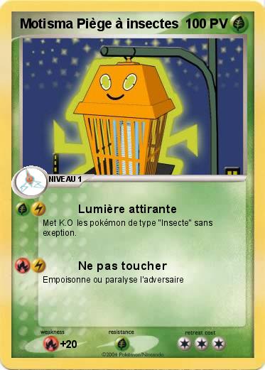 Pokemon Motisma Piège à insectes
