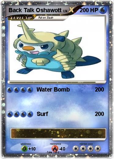 Pokemon Back Talk Oshawott