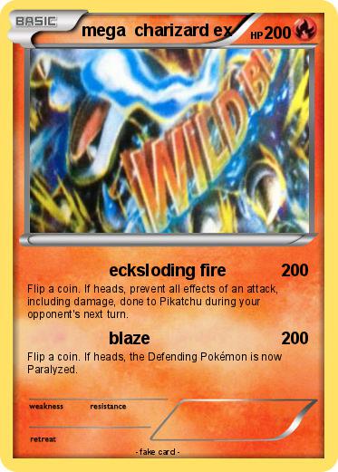 Pokemon mega  charizard ex