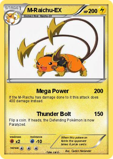 Pokemon M-Raichu-EX