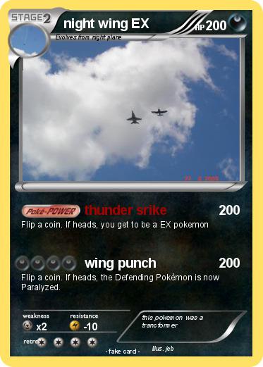 Pokemon night wing EX