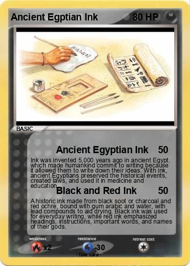 Pokemon Ancient Egptian Ink