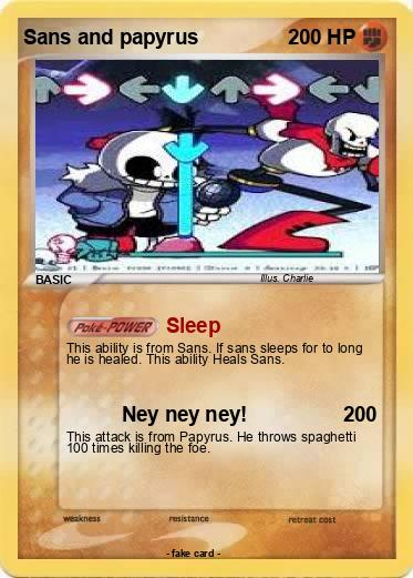 Pokemon Sans and papyrus