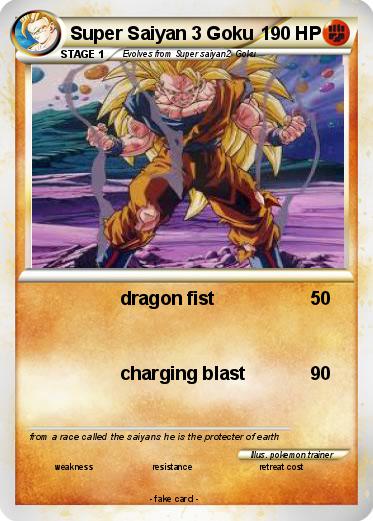 Pokemon Super Saiyan 3 Goku