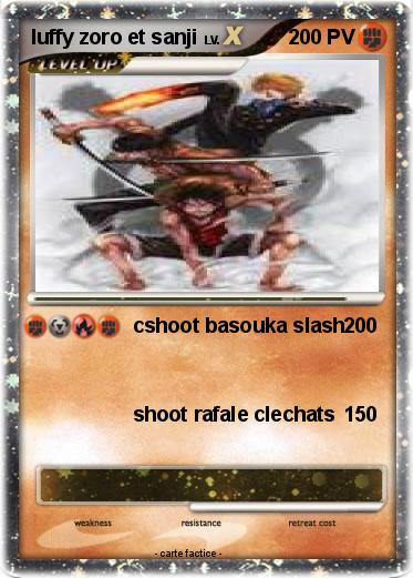 Pokemon luffy zoro et sanji