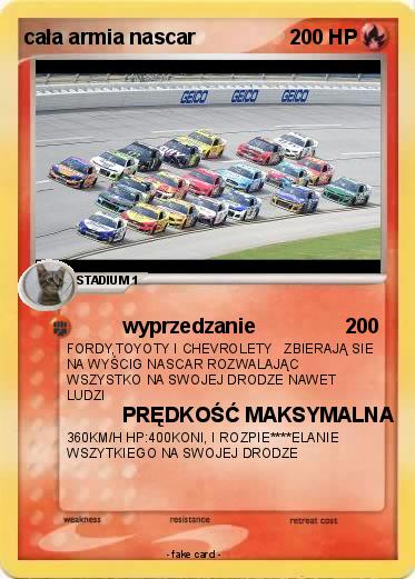 Pokemon cała armia nascar