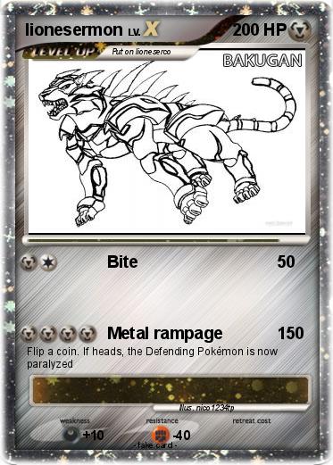 Pokemon lionesermon