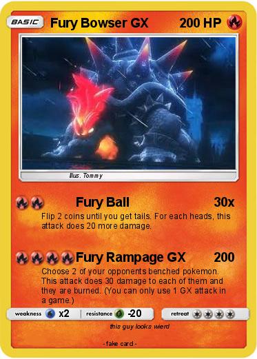Pokemon Fury Bowser GX