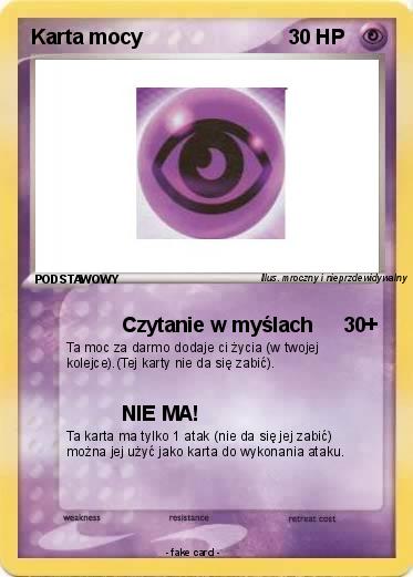 Pokemon Karta mocy