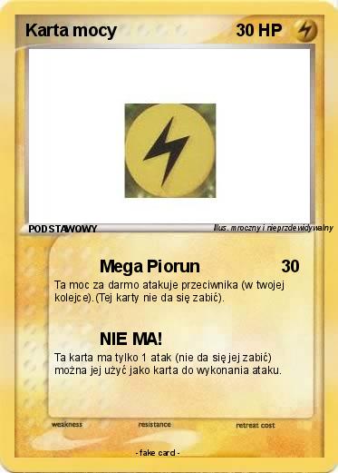 Pokemon Karta mocy