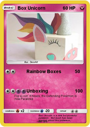 Pokemon Box Unicorn