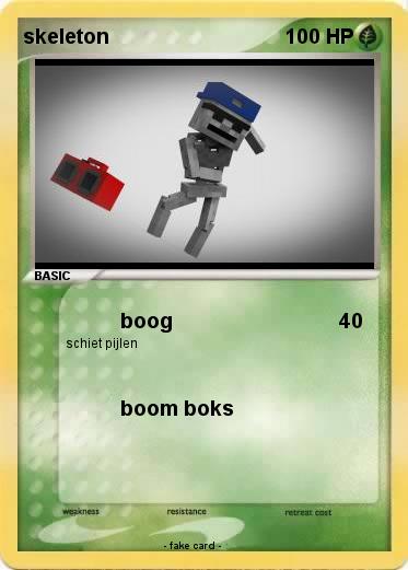 Pokemon skeleton