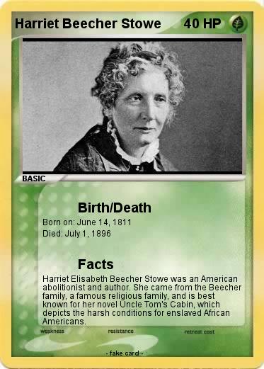 Pokemon Harriet Beecher Stowe