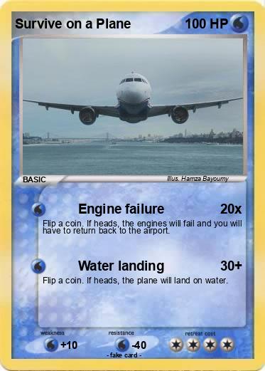 Pokemon Survive on a Plane