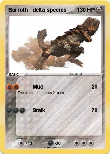 Pokemon Barroth   delta species
