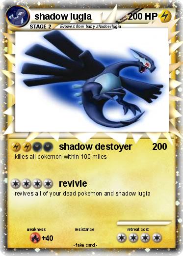 Pokemon shadow lugia